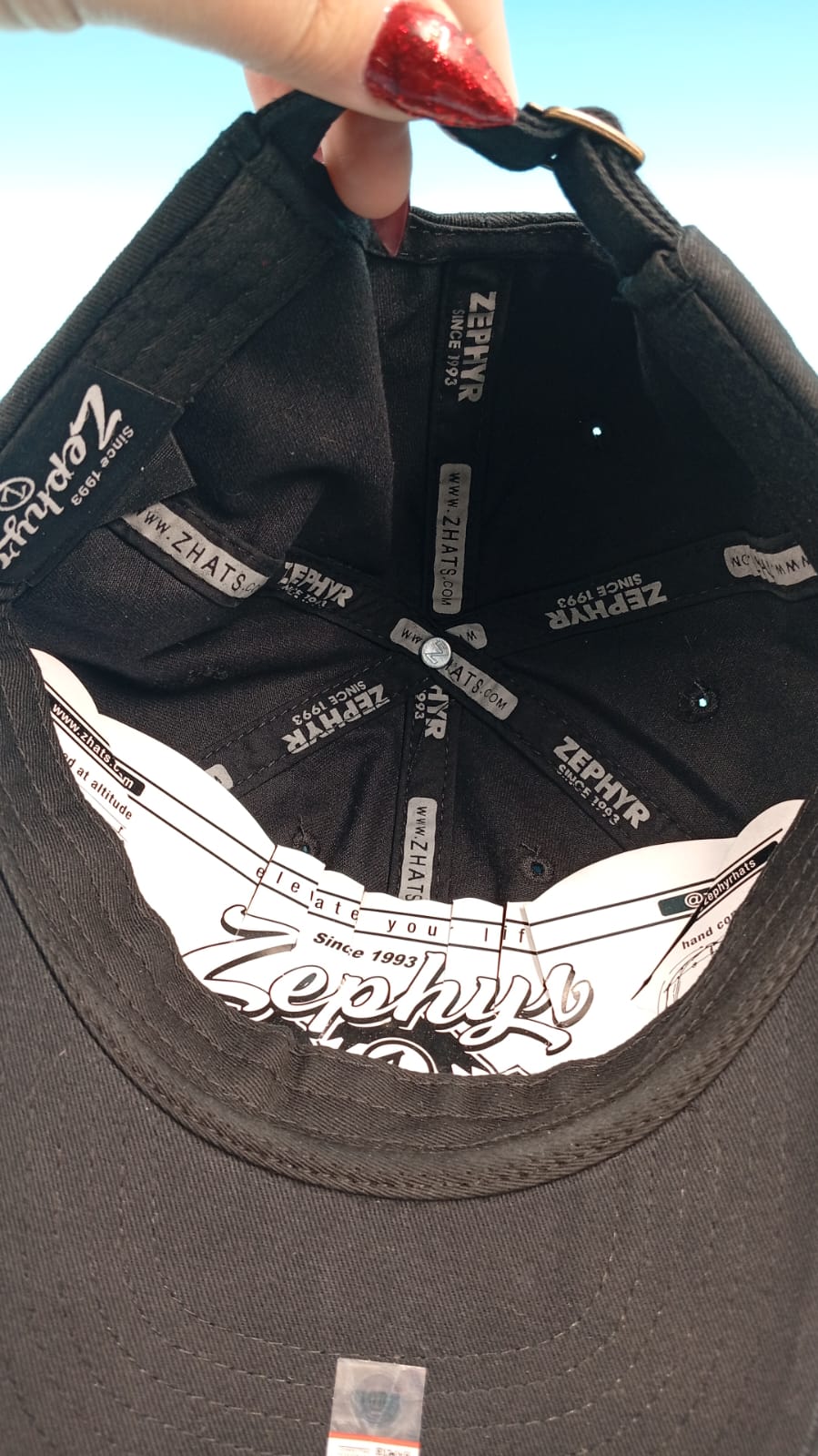 Gorra de beca ajustable, estándar Zephyr, para hombre,(SIN CAJA)