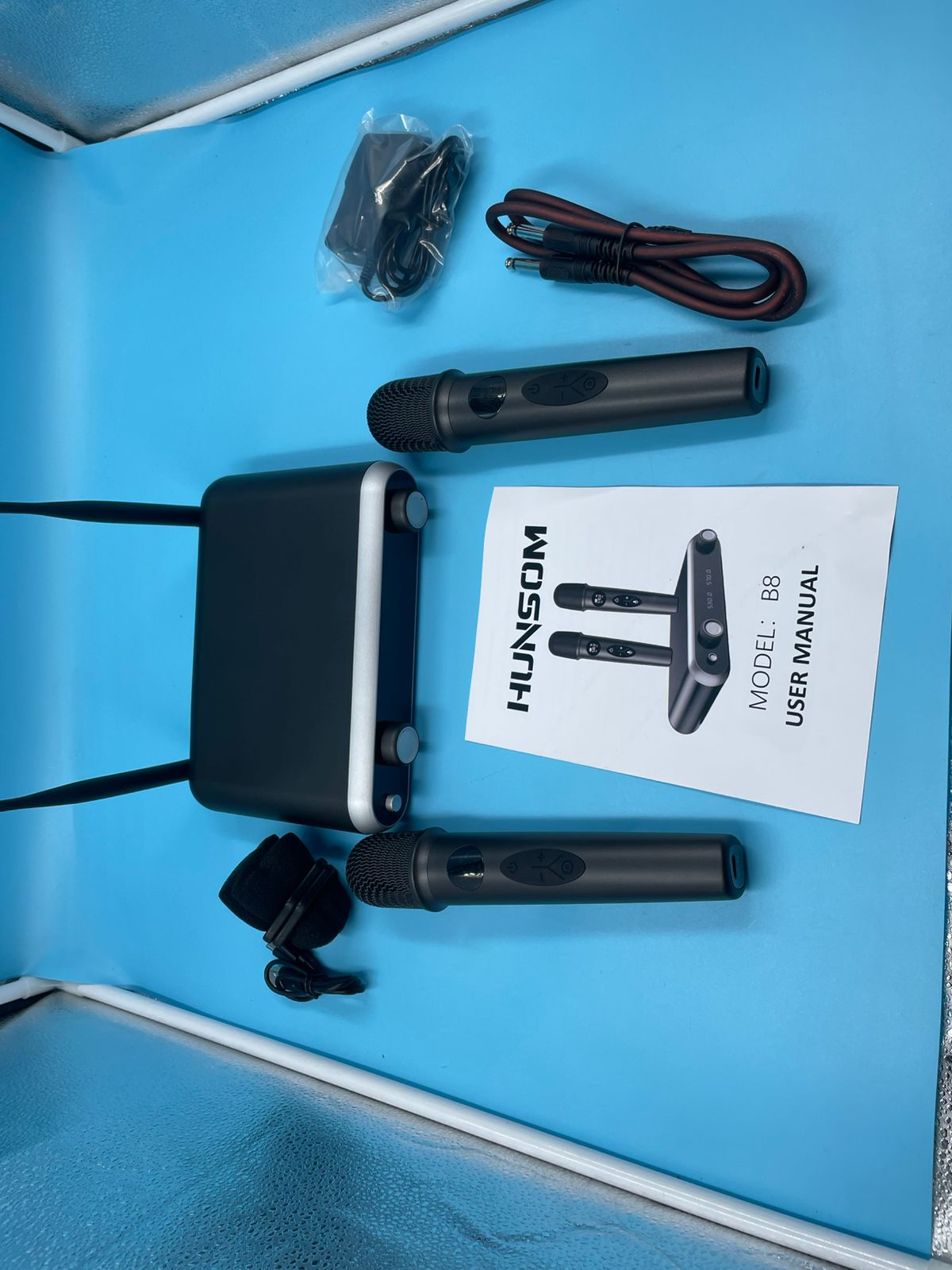 Sistema de micrófono inalámbrico máquina de karaoke.