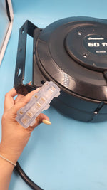 Carrete Retráctil Cable Extensión 60 Pies 12AWG. DEWENWILS