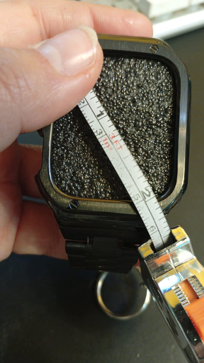 Correa de reloj, acero inoxidable, compatible con Apple Watch.
