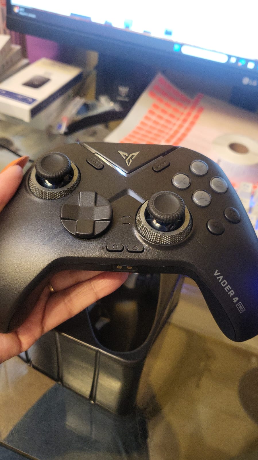 Controlador para PC Vader 4 Pro con palanca de ajuste de fuerza, joystick FLYDIGI