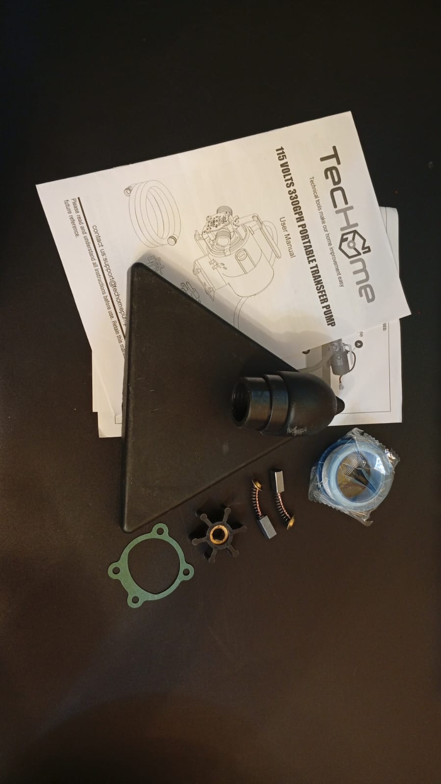 Bomba de drenaje de transferencia, con manguera, 115V 1/10HP.