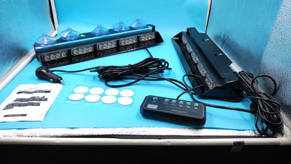 Luces estroboscópicas Xridonsen, de emergencia rojo y azul, con control.