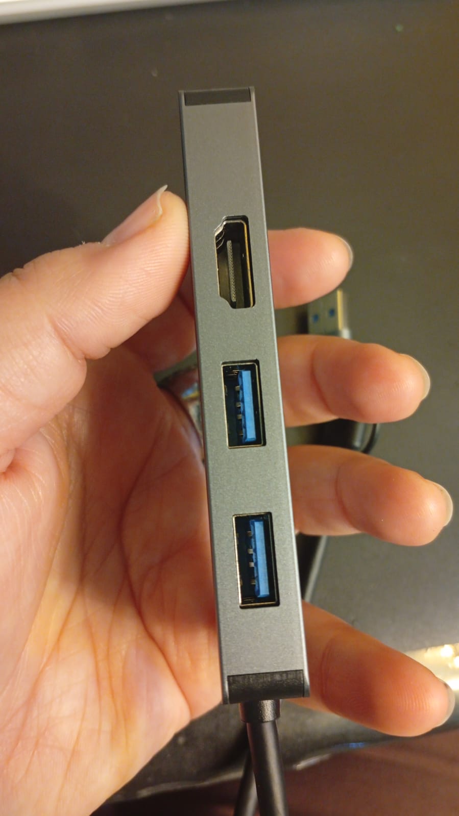 Adaptador USB 3.0 y tipo C a HDMI, 5 en 1, Docking Station.