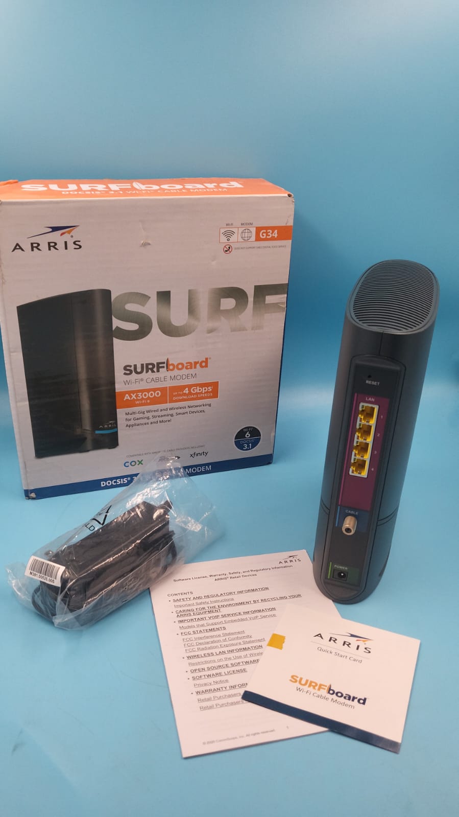 ARRIS G34 Combo de enrutador de Cable para módem