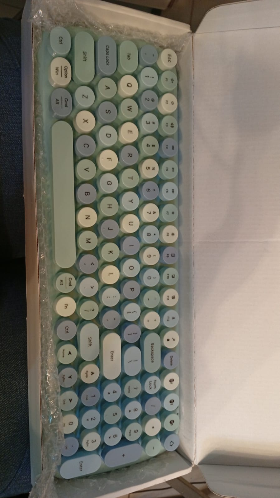 MOFII Teclado Bluetooth inalámbrico, p/iPhone, iPad, Android, Windows, MAC.