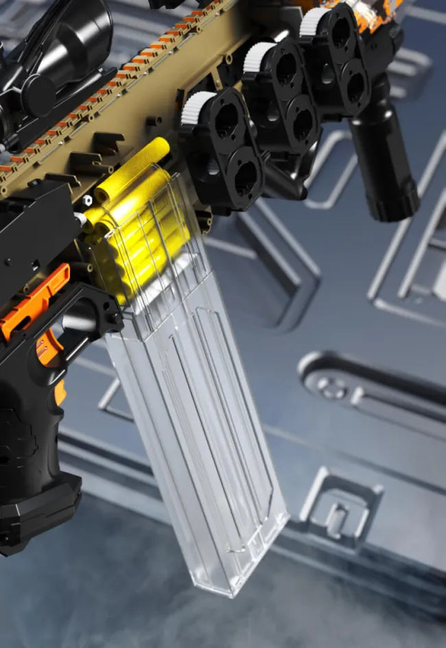 Pistola eléctrica de juguete, balas blandas de alta velocidad. (USADO).