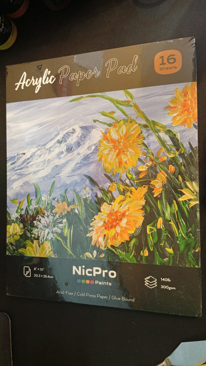 Kit de Pinturas Acrílicas en Lienzo, Nicpro de 80 pcs, 36ML.