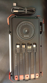 Cargador Solar Blavor PN-W39, con cables, para Samsung, Apple (USADO)
