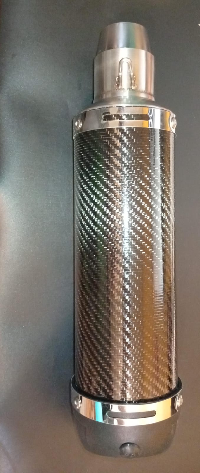 Silenciador de escape, 51mm, P/motocicleta, Qiilu.(USADO).