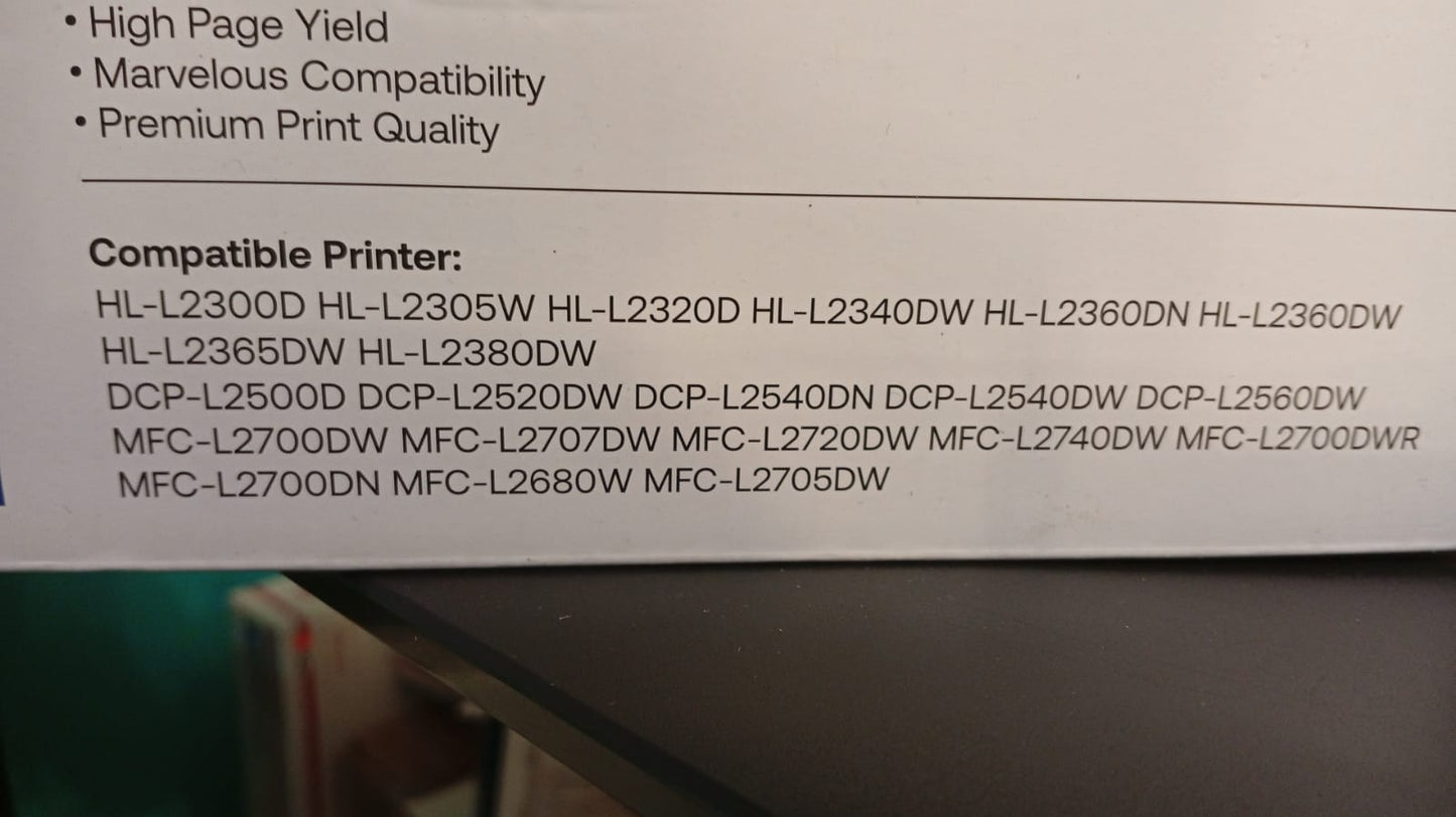 Paquete de 4 cartuchos de tóner de alto rendimiento, TN660.