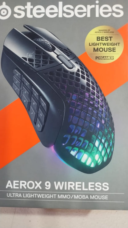 Mouse para Juegos SteelSeries Aerox 9, Wireless RGB, Sensor de Aire