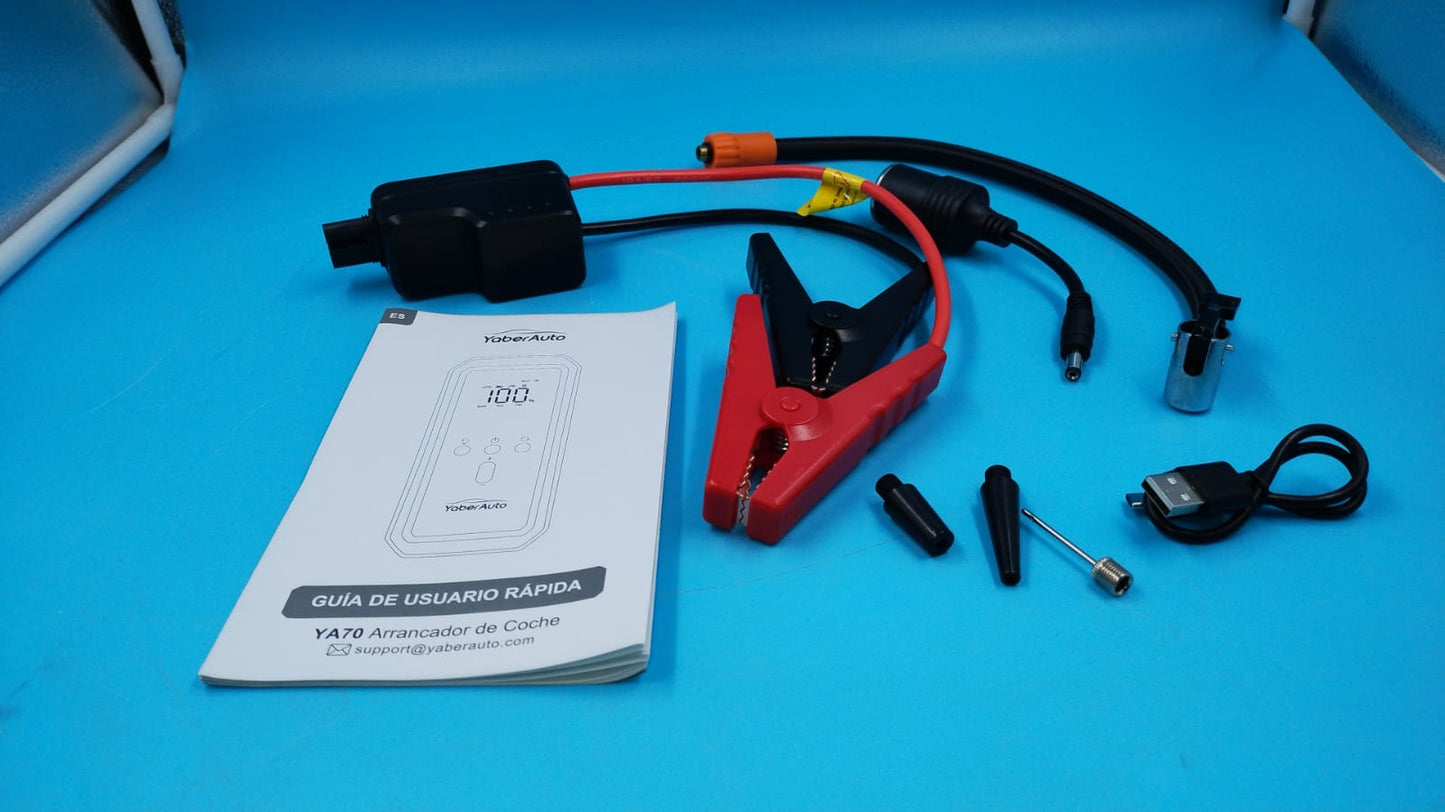 Arrancador portátil de Coche con compresor de Aire, 150 PSI.