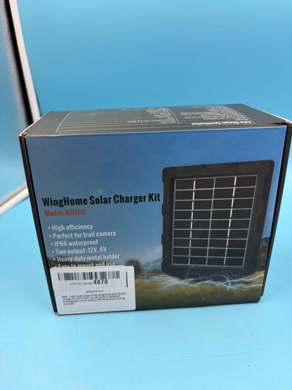 Panel Solar WingHome WH100 Para Cámara Caza 6V 12V IP66