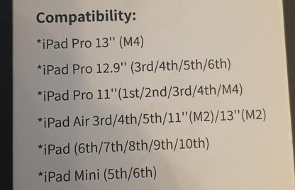 Lápiz óptico para iPad, Palm Rejection, Pro, Air, Mini.
