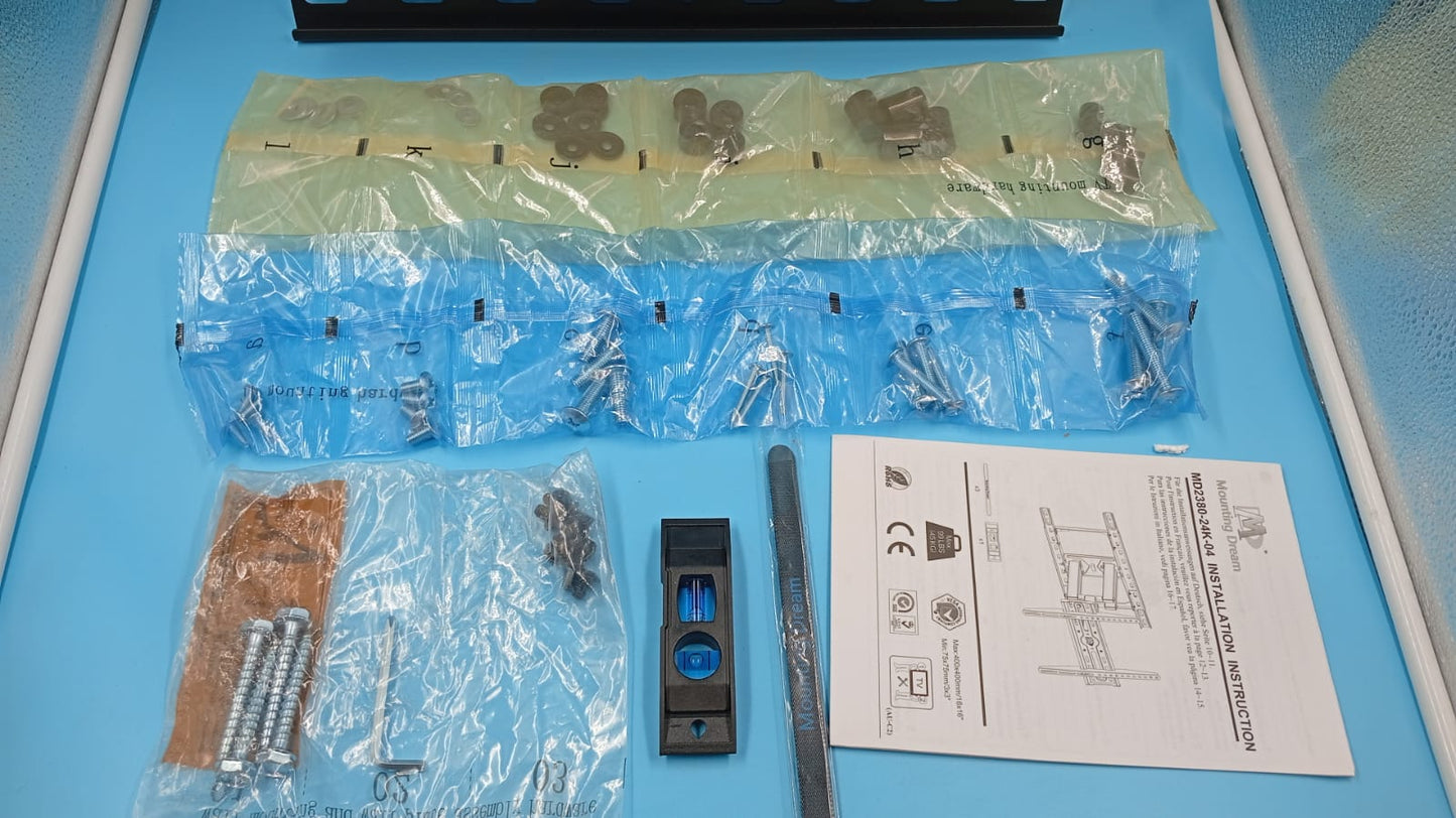 Soporte de pared, televisores de 32 a 65", Mounting Dream, brazo dual.