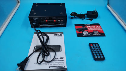 Amplificador de potencia estéreo inalámbrico Bluetooth PYLE