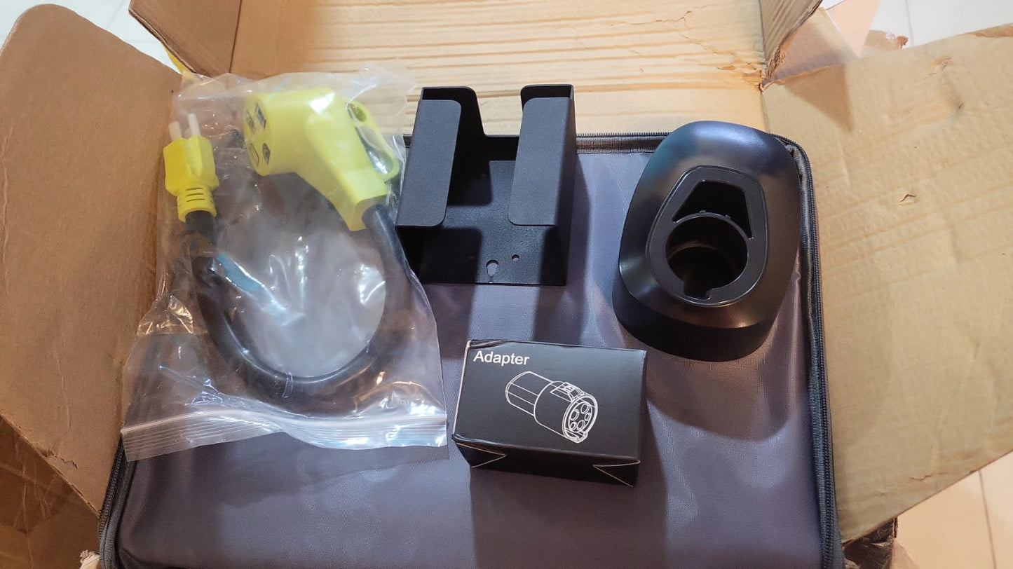 MUETUX Cargador EV de nivel 2 y 1 (16-40 amperios, 110 V-240 V,