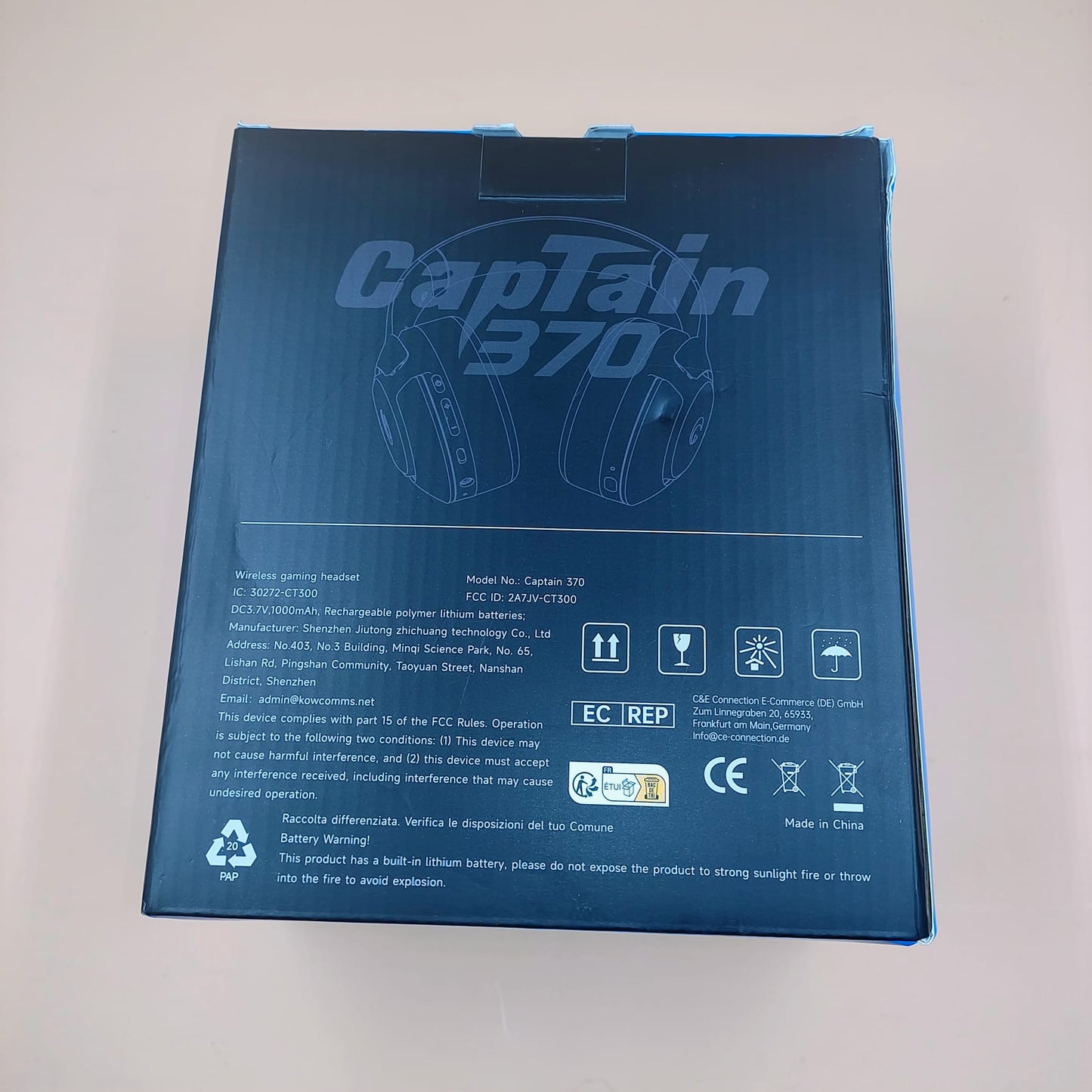 Auriculares inalámbricos para juegos - Captain370 BLANCO