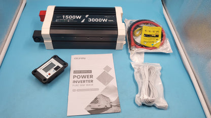 Inversor De Corriente CELYYPU 1500W Onda Sinusoidal Pura 12V