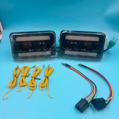 Faros LED 4x6 Pulgadas para Volvo 240 740 760 2 Piezas