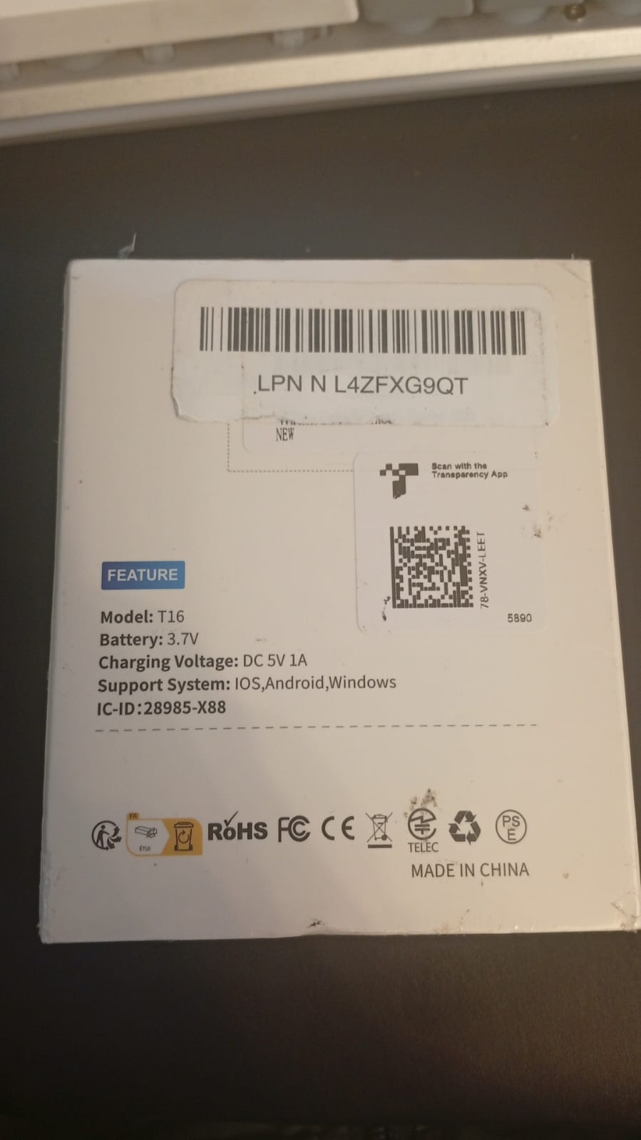 Auriculares inalámbricos Bluetooth T16, Impermeables IPX7.