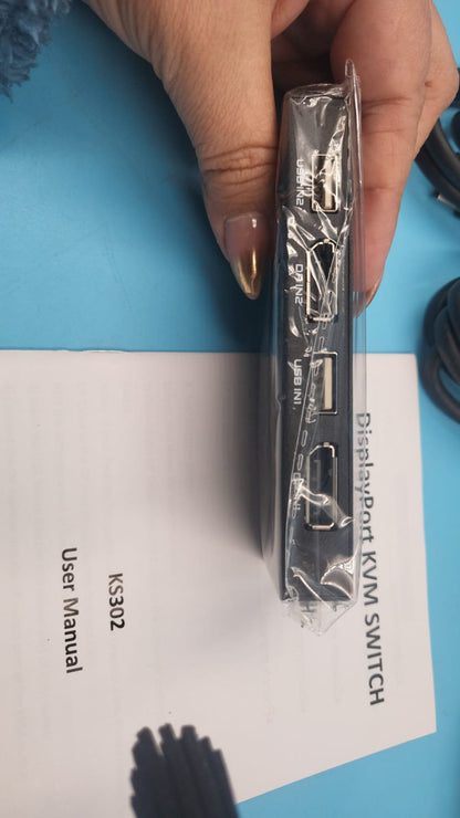 Interruptor KVM HDMI 4K@60Hz KVM para 2 ordenadores,TCNEWCL