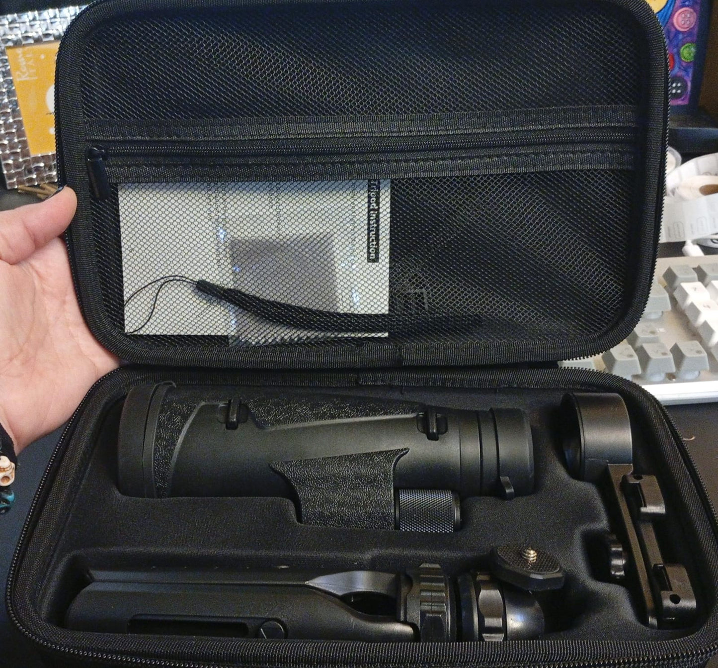 Telescopio monocular HD de 12 x 50 para teléfonos inteligentes, NAIYAFLY.