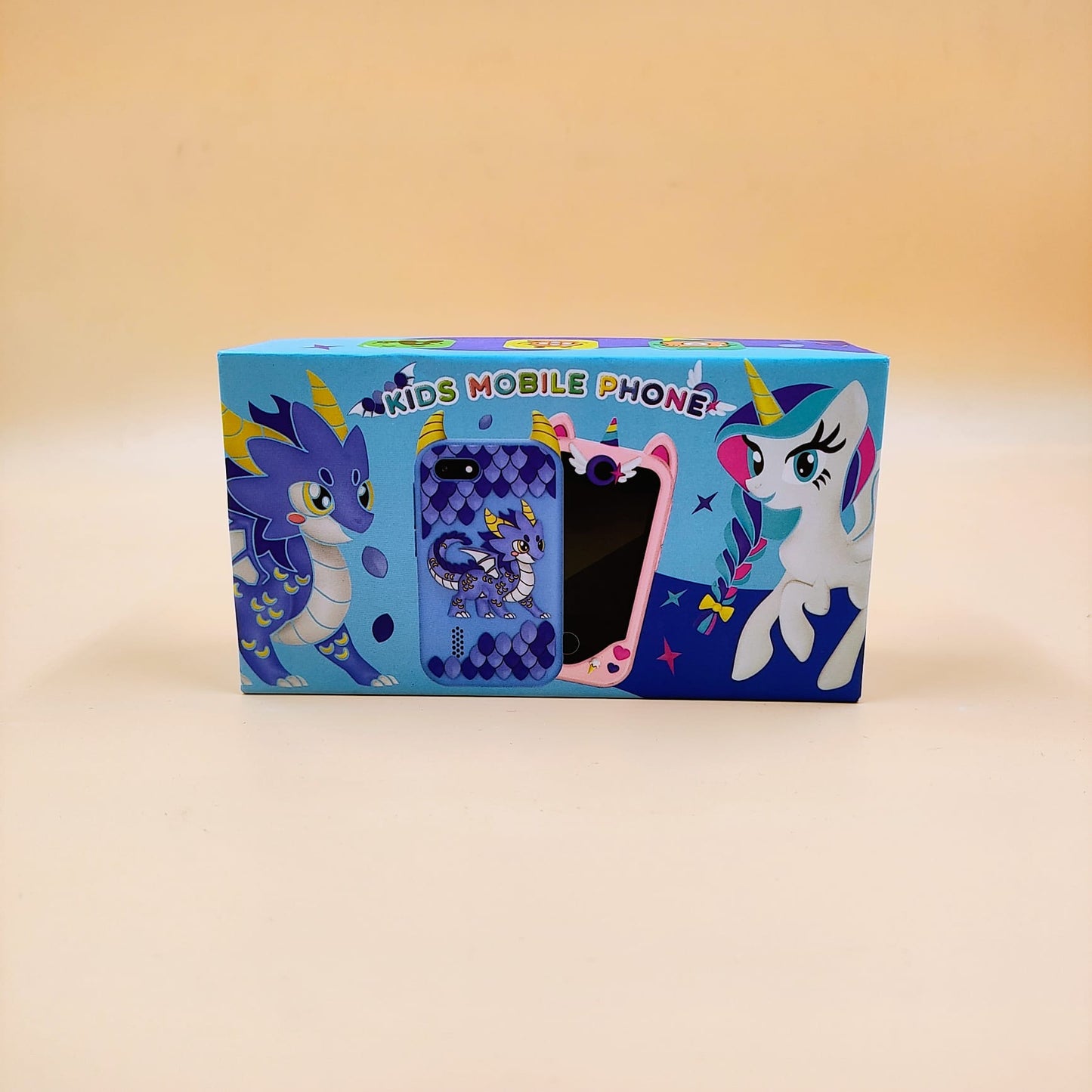 Teléfono inteligente para niñas con cámara dual de Unicornio (Morado)