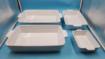 Cazuelas Para Horno FOBENTA 4 Pzs Rectangulares Cerámica DETALLE