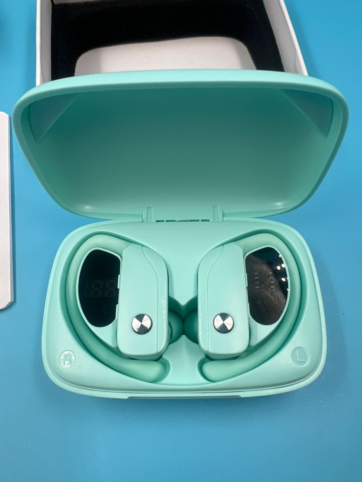 Auriculares inalámbricos Bluetooth BMANI celeste