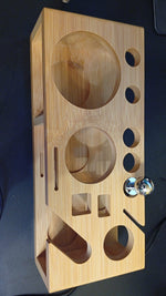 Kit de mixología para bartender, Barillio, soporte de bambú.