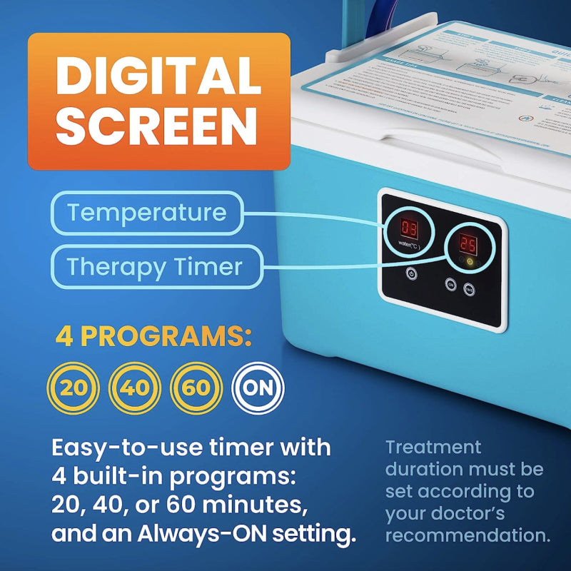 Máquina de terapia de frío PhysioNatural, para dolor en rodilla.