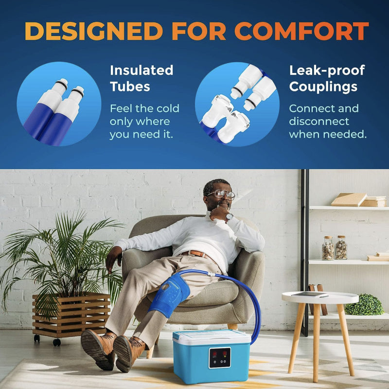 Máquina de terapia de frío PhysioNatural, para dolor en rodilla.