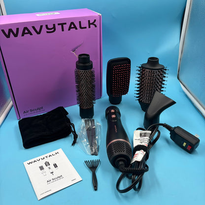 Set de Cepillos Wavytalk 4 en 1 para Secador de Pelo