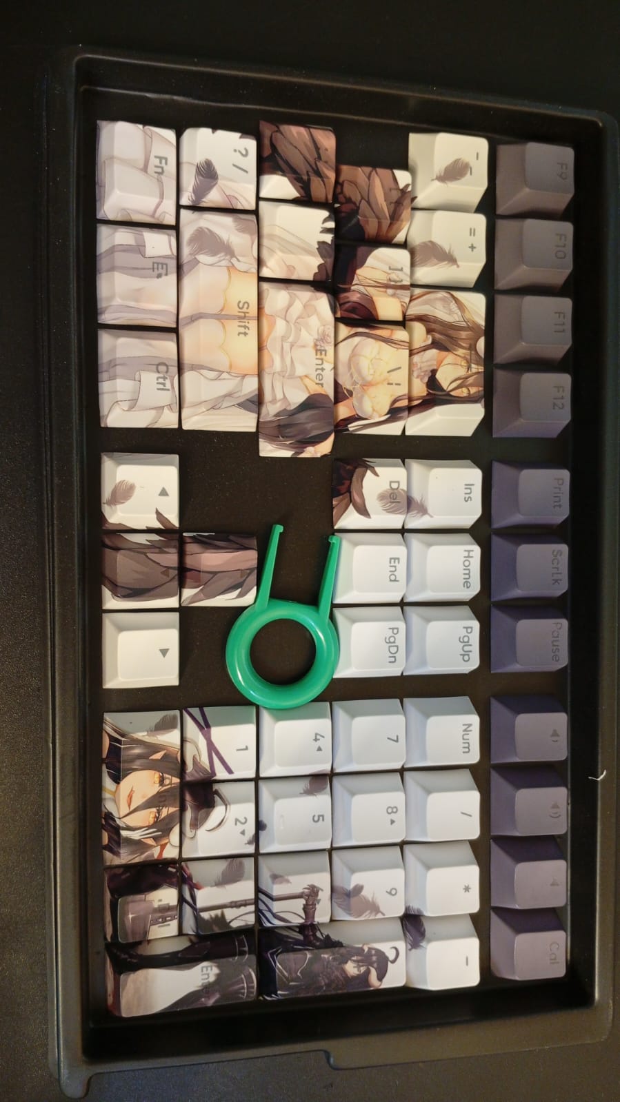 Juego de teclas retroiluminadas, Overlord Albedo PBT, KEYOTIM.