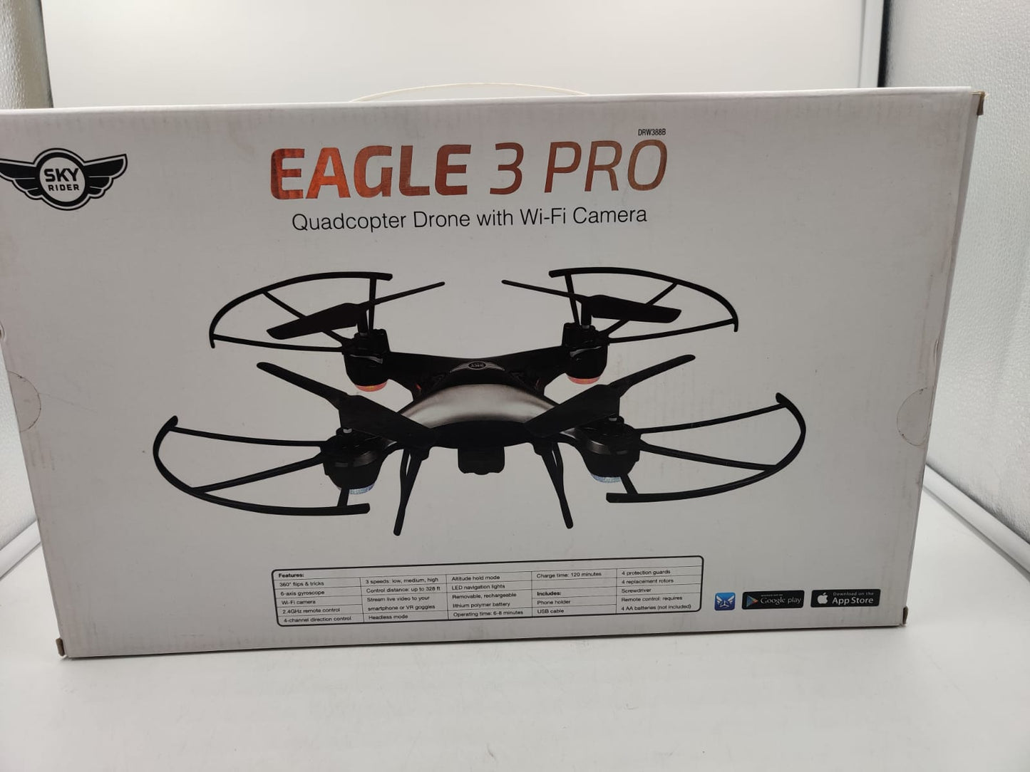 Sky Rider drw388b, Eagle 3 Pro Quadcopter Drone con cámara Wi-Fi.