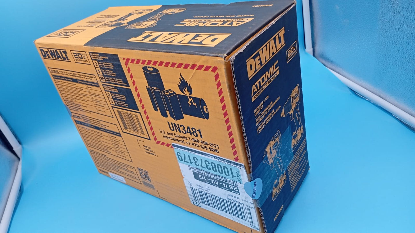 Kit DeWalt de 2 herramientas, sin escobillas Atomic 20V Max.