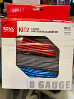 Kit de amplificador de calibre 8 BOSS Audio KIT2 (USADO)