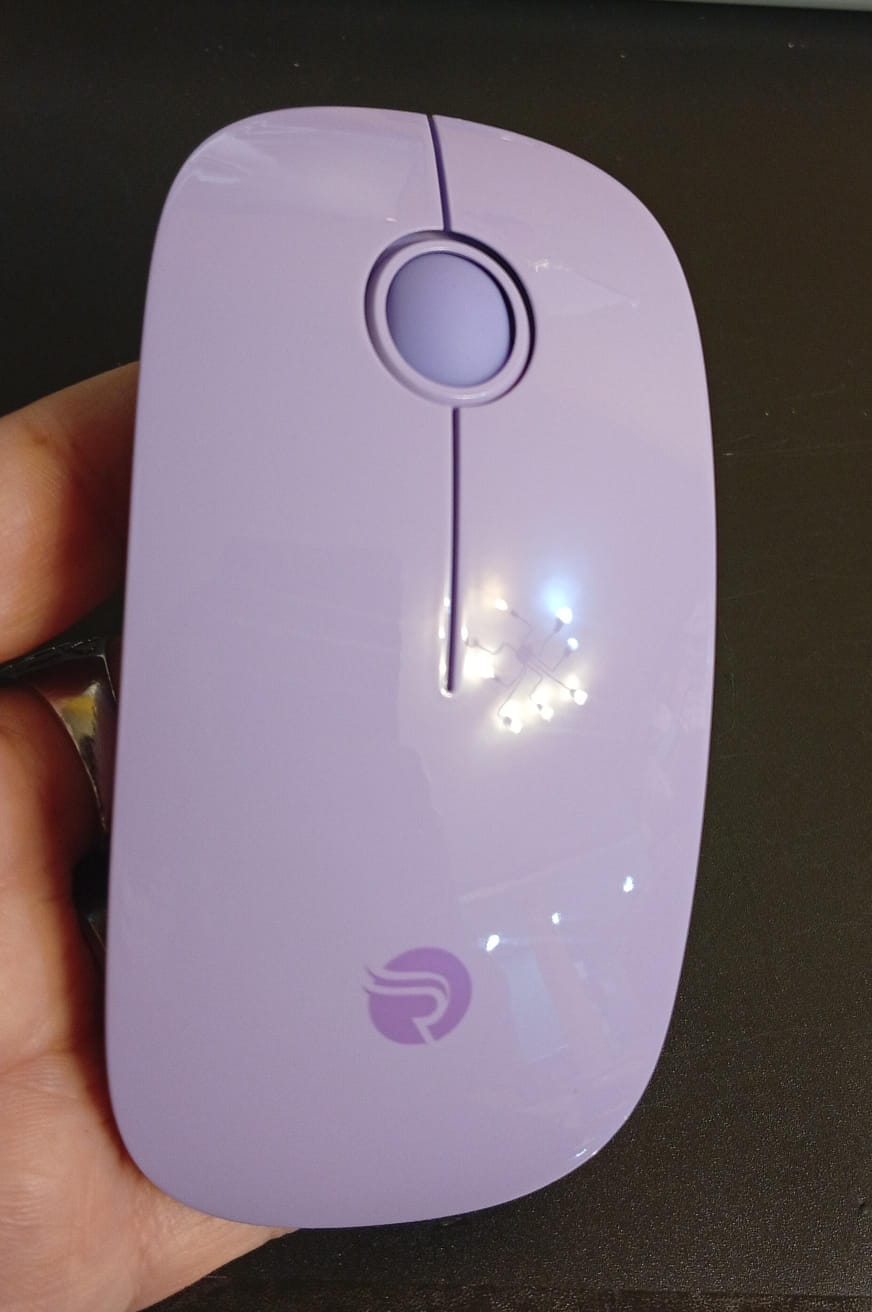 Mouse inalámbrico Bluetooth, larga vida útil, doble conectividad.