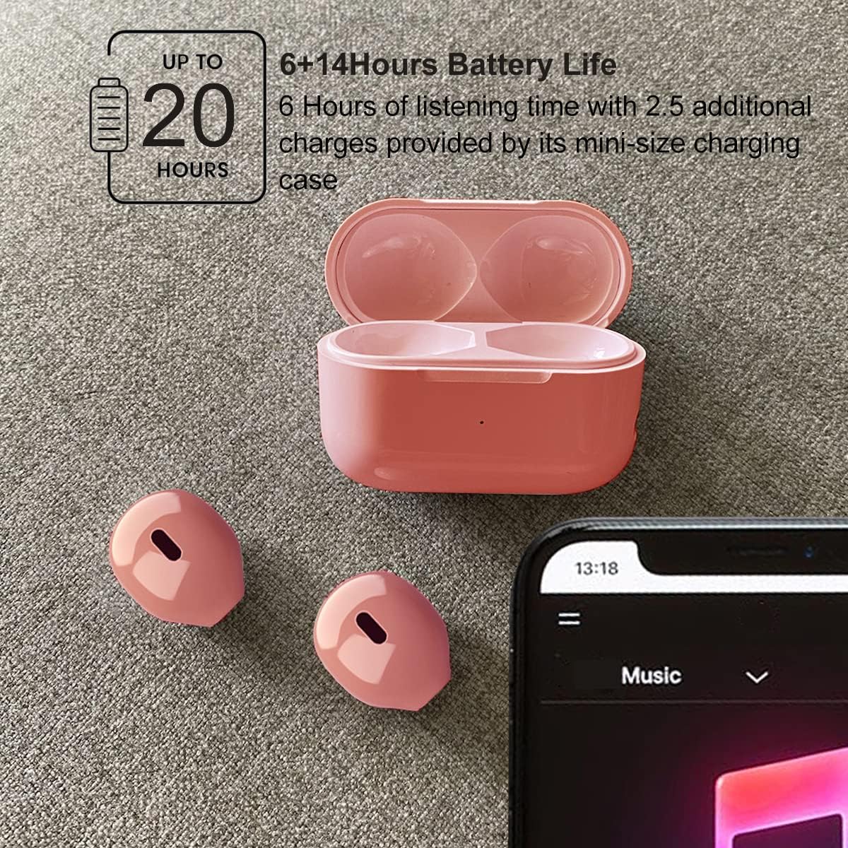 Auriculares Inalámbricos Bluetooth Sqrmini Con Micrófono.