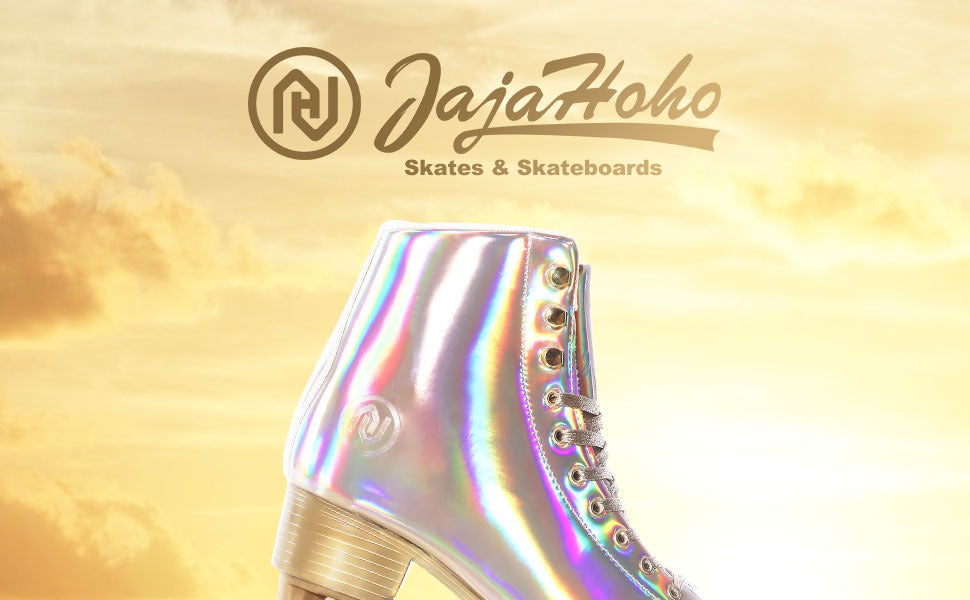 Patines de doble fila para adulto, rose gold holográficos, Talla 24.5.