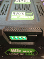 Batería de repuesto de 5.0Ah para Greenworks de 60 V, LB60A03-LB60A02-LB60A00.