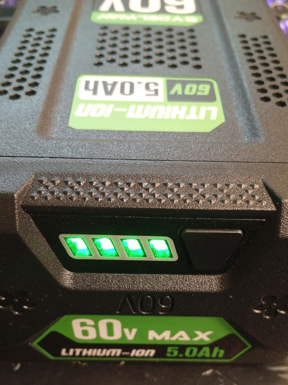 Batería de repuesto de 5.0Ah para Greenworks de 60 V, LB60A03-LB60A02-LB60A00.