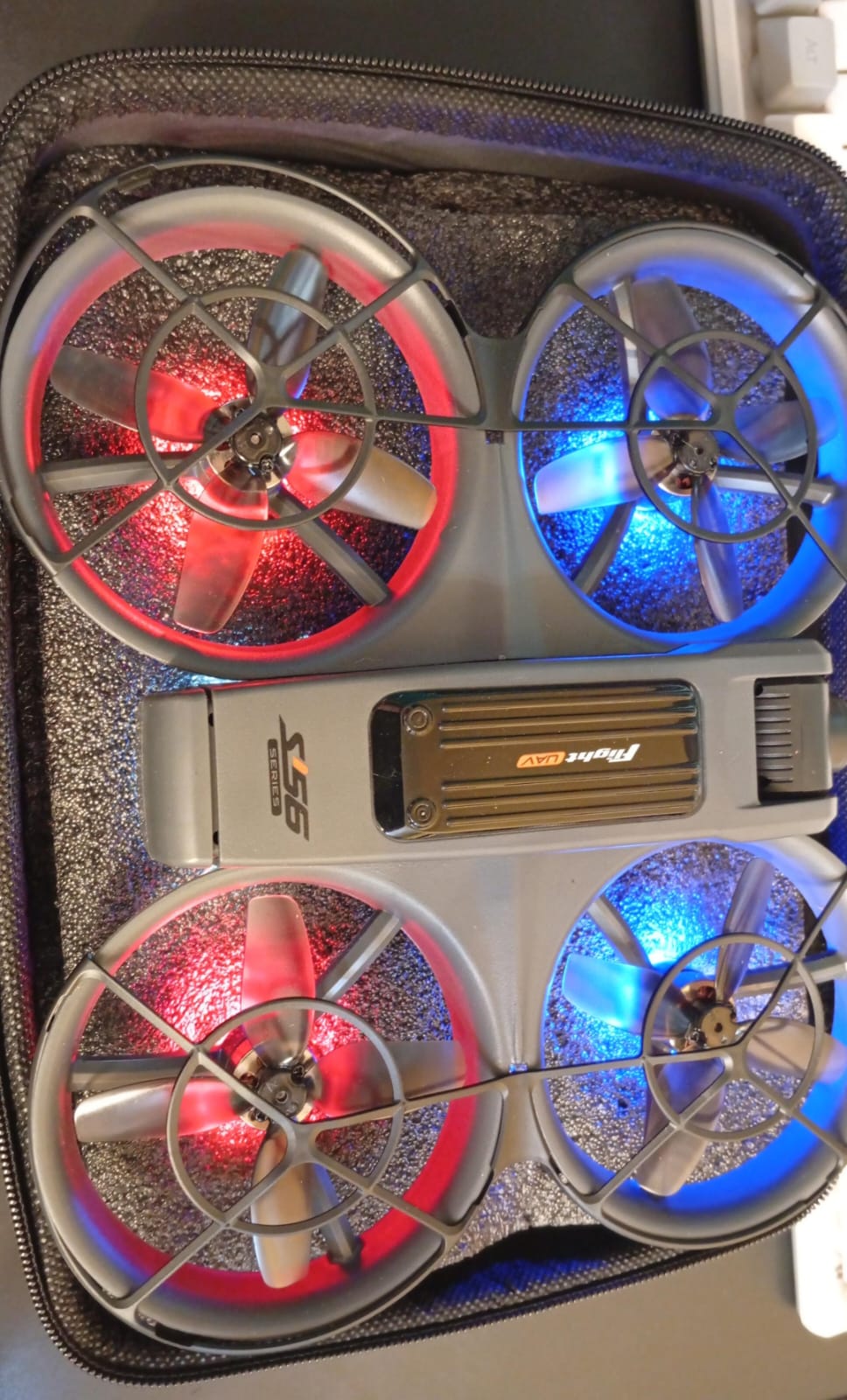 Drone con cámara, S156, motor sin escobillas, driver de visualización.