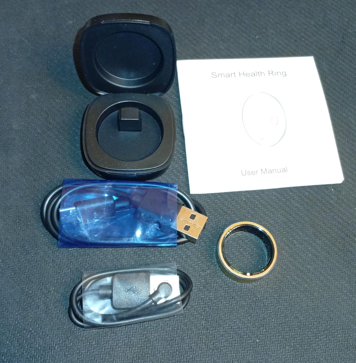 Anillo inteligente rastreador de salud, frecuencia cardíaca. (USADO)