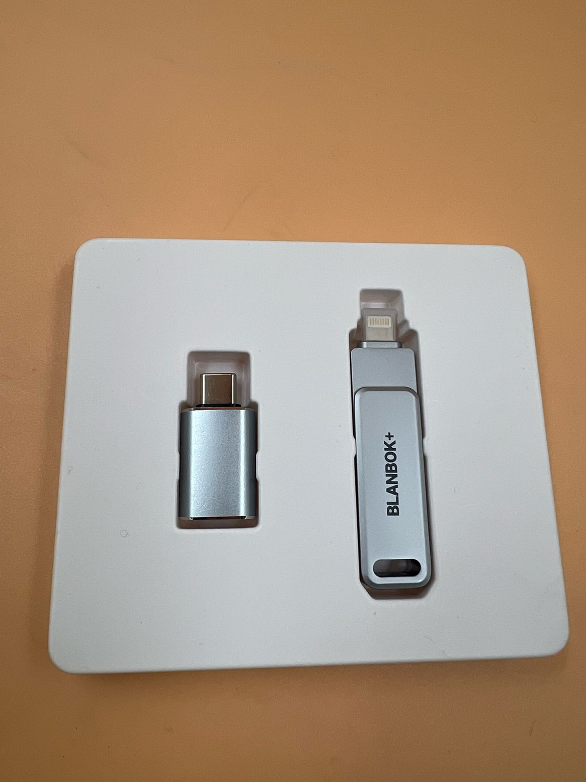 MFi - Unidad flash 128GB para iPhone Blanbok+