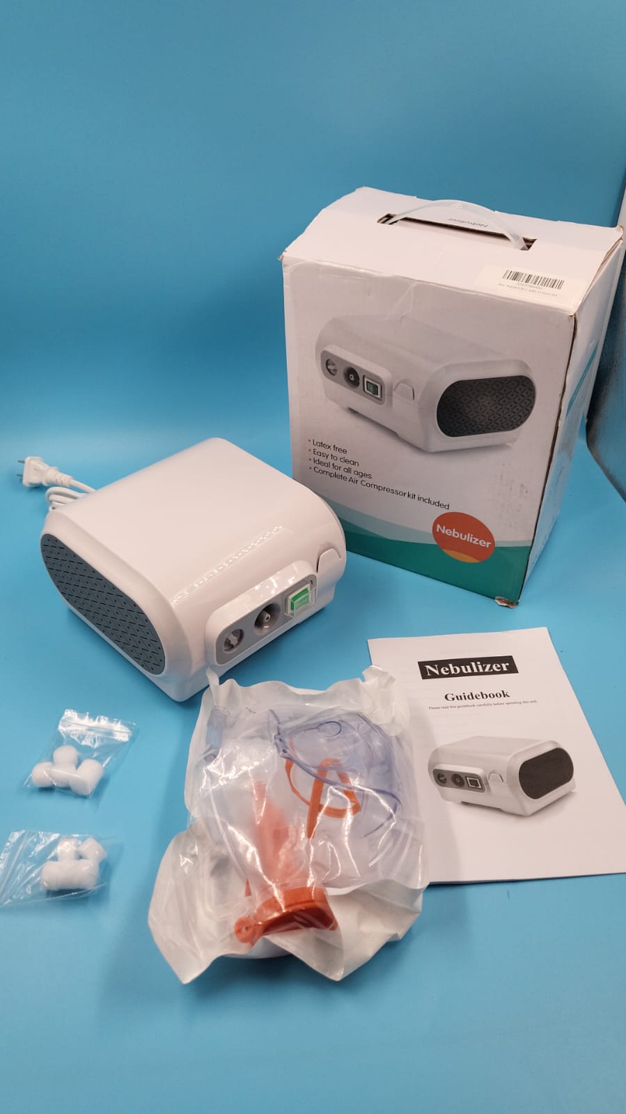 Nebulizador portatil compacto para niños y adultos, uso doméstico