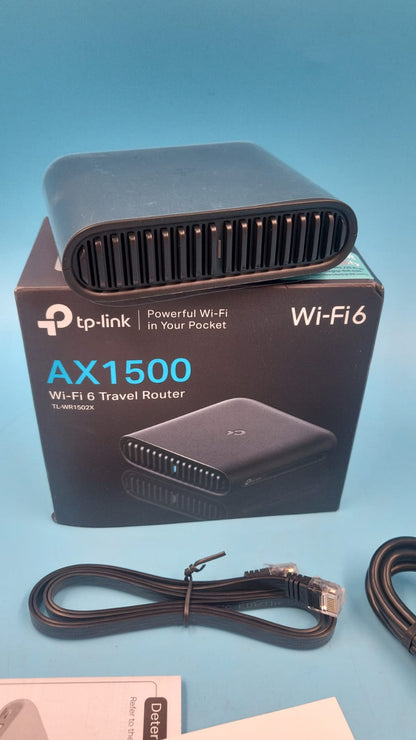 Enrutador de Viaje ultraportátil Wi-Fi 6 AX1500 TP-Link CAJA ABIERTA