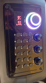 Máquina de karaoke Bluetooth, Moyleaf, con dos micrófonos inalámbricos.
